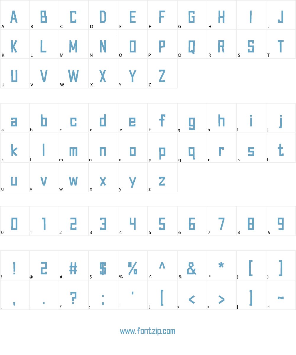 Canvas Bags Font Character